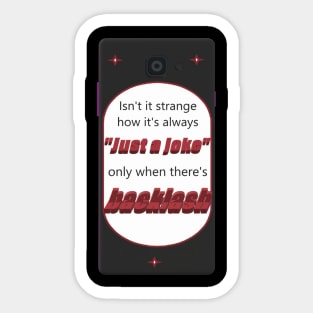 Strange isn't it? Sticker